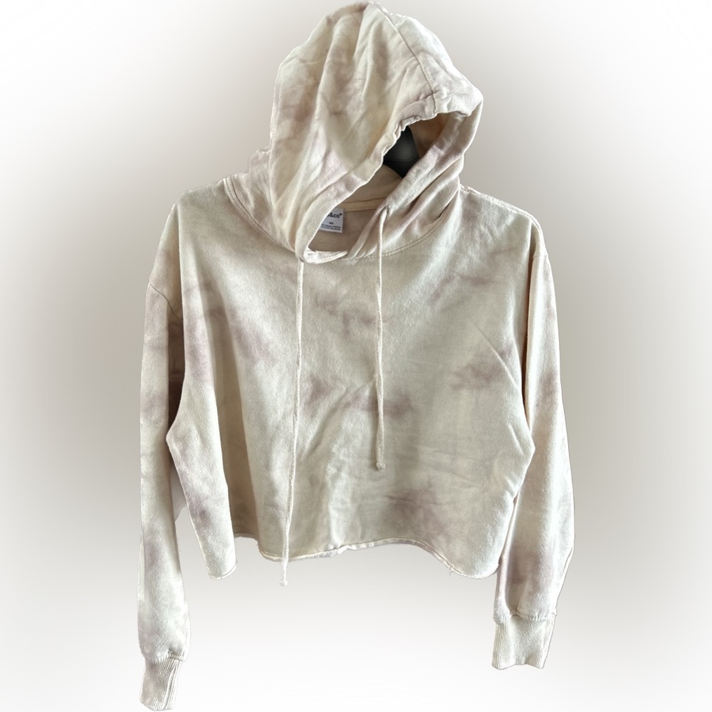 Crop tie dye hoodie Sz. S